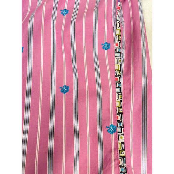 Robert Graham The Freshly Laundered Pink stripe & Embroidered Shirt XXL - Picture 8 of 8